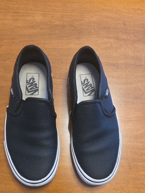 Vans Shoes - Vans Black Perforated Slip-On Sneakers